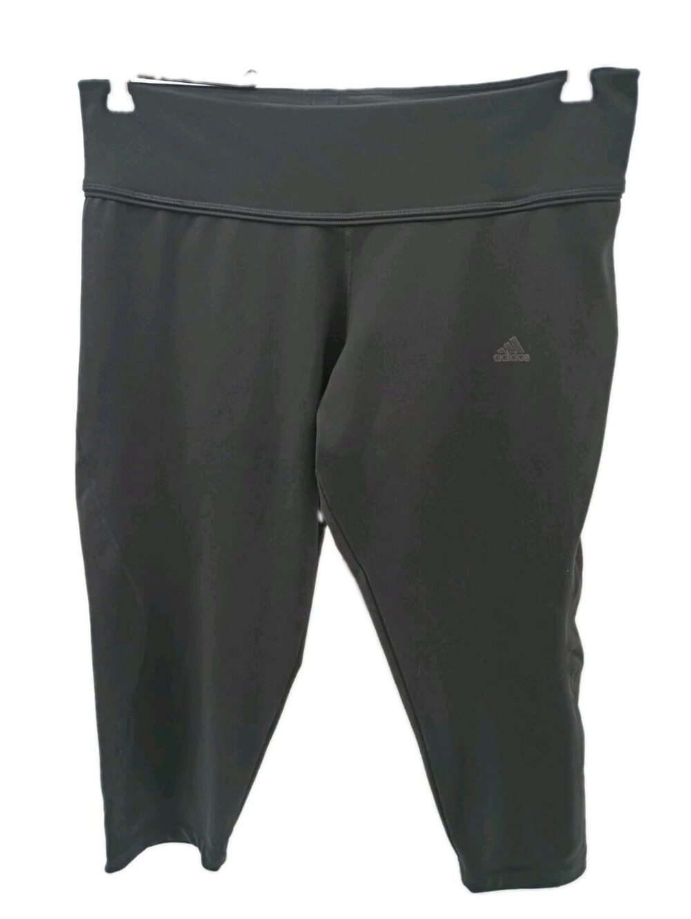 Adidas Capri Leggings Women's Large Black Climalite Athletic Gym Yoga Pants